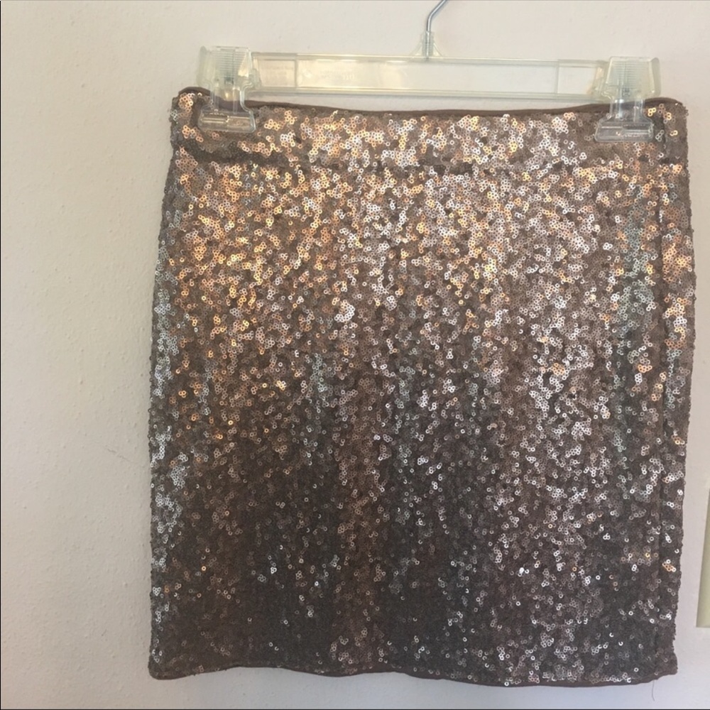 Bronze/Gold Mini Skirt NWT